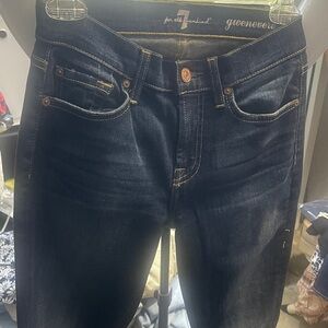 7 For All Mankind Dark Indigo Skinny Jeans